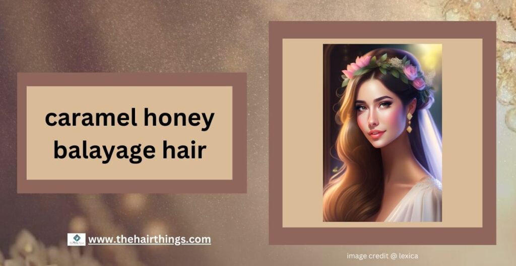 Caramel honey balayage hair