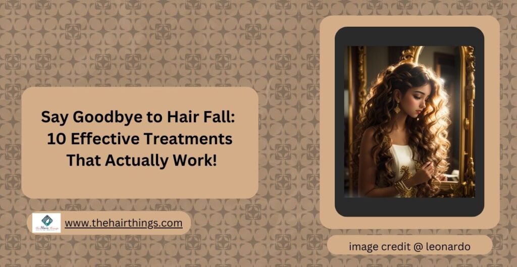 Say Goodbye to Hair Fall, 10 Effective Treatments That Actually Work!