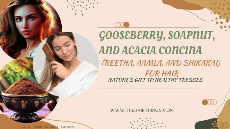 Gooseberry, Soapnut an, Acacia Concina(Reetha, Aamla, Shikakai) for Hair